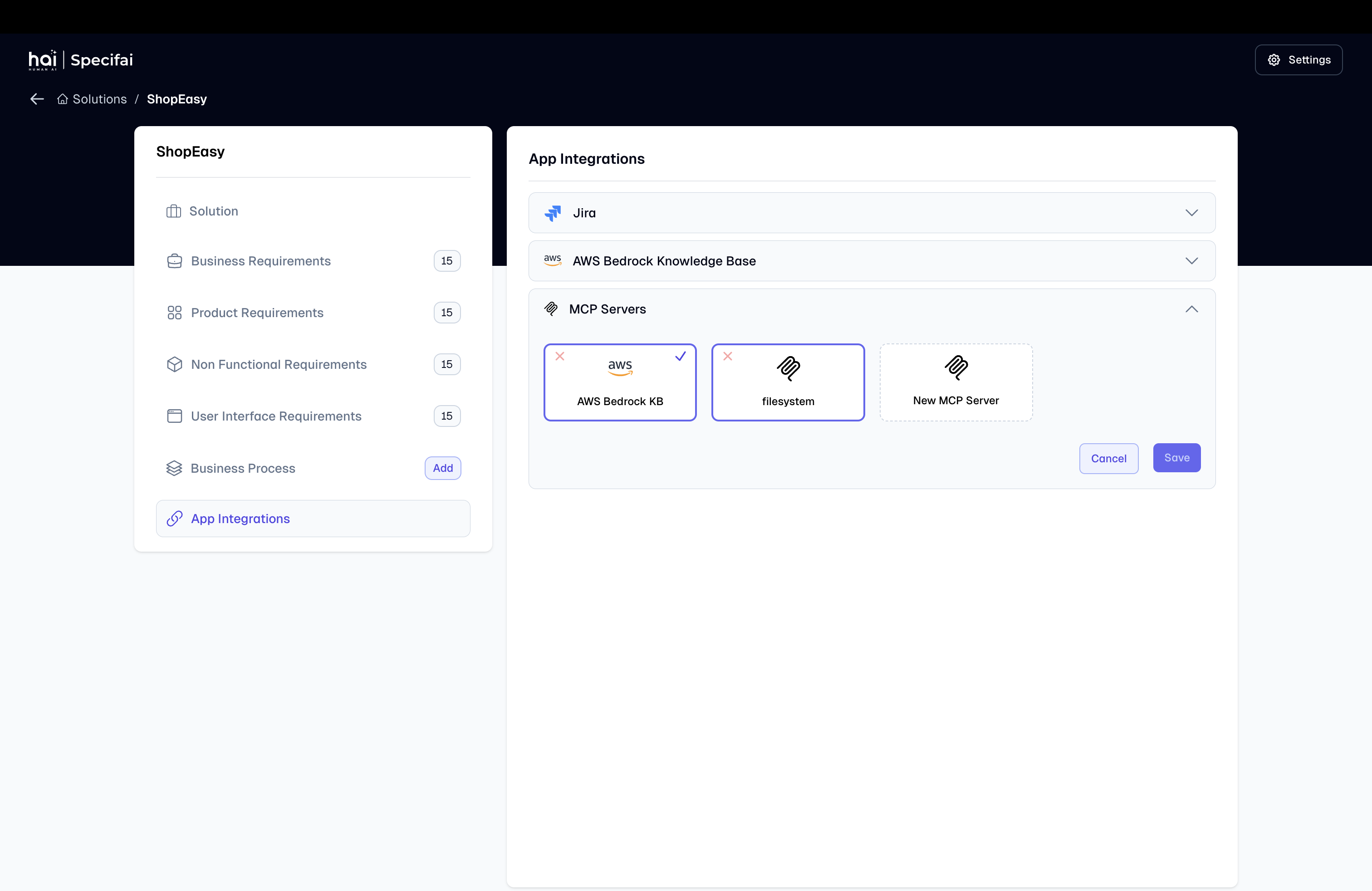 MCP Server Integration in Create Solution